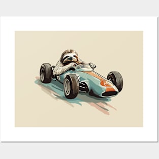 Sloth Racing Posters and Art